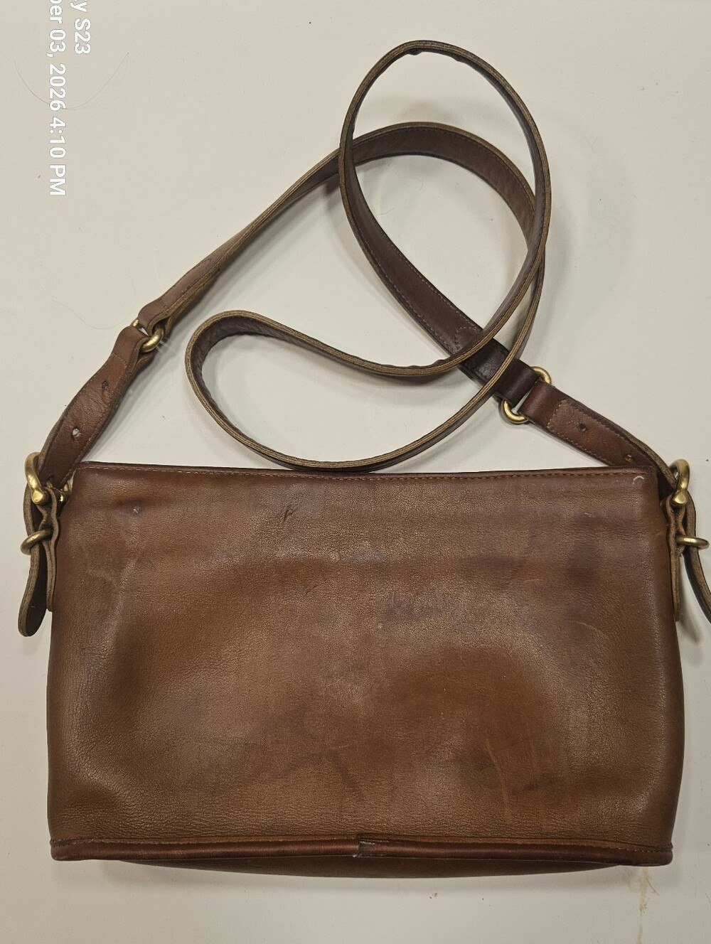Vintage 1990's Coach 9802 Equestrian Zip Cross Body - Picture 2 of 8